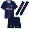 NIKE Paris Saint-Germain 2025/26 Stadium Home - Set di tre magliette da calcio Nike Replica per bambini più piccoli, Midnight Navy/Bianco, HJ5626-411, XS