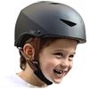 CASR Casco di protezione classico nero M, resistente agli urti, traspirante, materiali resistenti, facile da lavare