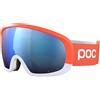 POC Fovea Mid Clarity Comp + - Optimale Skibrille für den Wettkampf, Fluorescent Orange/Spektris Blue