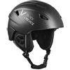 BLACK CREVICE casco de esquí Streif I Casco de esquí a prueba de golpes con diseño deportivo en Casco unisex I Casco de snowboard (S, Nero Carbonio Opaco/Bianco)