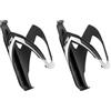 SHIMANO Elite CUSTOM RACE Porta Borraccia - Nero Opaco con Grafica Bianca - Leggero e Resistente per Ciclismo su Strada e MTB (Confezione da 2)