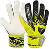 Reusch Attrakt Solid Junior Guanti da portiere per bambini, ragazzi e ragazze, adatti per tutte le condizioni atmosferiche e superfici di gioco, giallo-argento, 4