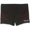 Aqua Speed Andy - Costume da Bagno da Ragazzo, Ragazzo, Badehose, 349, Nero/Rosso, 116