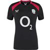 Castore England Rugby - Maglietta a Maniche Corte da Donna, Castore Black, Taglia 48