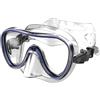Seac Salina, Maschera Subacquea per Uomo, Donna e Bambini in silicone, Ideale per Snorkeling, trasparente/blu, standard
