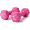 G5 HT SPORT Manubri O Manubrio in Neoprene da Palestra E Home Gym Antiscivolo da 0.5 a 6 kg Coppia O Singolo (2 x 1 kg)