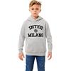 Inter Felpa con Cappuccio Bambini, Prodotto Ufficiale, Collezione Back to Stadium