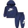 Nike Tuta da Neonati Club French Terry Blu Taglia 18 M Codice 66L595-U90