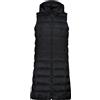 CMP Gilet Lungo Da Donna In Nylon Con Cappuccio Fisso Vest Donna