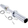 G5 HT SPORT Manubrio olimpionico da 51 cm | Diametro 50 mm | con O Senza Chiusure | Manico zigrinato 28mm I Power Training |