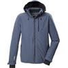 Killtec Uomo Giacca da esterno/giacca funzionale con cappuccio con zip e paraneve KSW 24 MN SKI JCKT, stahl, XXL, 43429-000