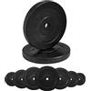 G5 HT SPORT Dischi Ghisa Gommati G5 HT SPORT Ø Foro 25 mm Per Palestra E Home Gym Da 0.5 A 20 Kg Per Manubri E Bilancieri (1 x 1 kg)…