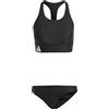 adidas Donna Branded Beach Bikini, Black/White, 32