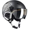 BLACK CREVICE Casco da sci Vail I Casco da sci con visiera stile pilota in diversi colori I Casco da sci per Uomo & Donna I Casco da sci in policarbonato I Casco traspirante I Regolabile
