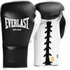 Everlast Powerlock OG Pro Fight Guanti da Boxe 14oz Nero/Bianco Allacciatura a Lacci per Sacco e Competizione
