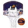 Wilson Minicanestro da Basket NBA TEAM MINI HOOP, Plastica, Bianco/Viola Scuro (Phoenix Suns)