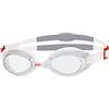 Zoggs Occhiali da nuoto unisex per adulti Endura - bianco/rosso/trasparente