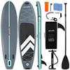 SereneLife SUP Gonfiabile, Tavola Sup, Stand Up Paddle Board Ultraleggera, Larga e Stabile con Deck EVA Antiscivolo, Accessori Premium, per Giovani e Adulti, Capacità 159 kg