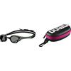 ARENA Cobra Ultra Swipe, Mascherina Unisex-Adulto, Fumo-Esercito-Nero, Taglia Unica & Astuccio per Occhialini da Nuoto, Custodia Occhialini, Astuccio Rigido, Goggle Case, Colore Nero