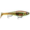 Rapala - Pesca Lure X-Rap Peto - Costruzione di plastica/PVC - Pesca d'acqua dolce Pesca Pesca lentamente - Profondità di nuoto 0.5-1m - Dimensioni 14 cm / 39G - Made in Estonia - Green Motoil UV