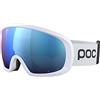 POC Fovea Mid Clarity Comp + - Optimale Skibrille für den Wettkampf, Hydrogen White/Spektris Blue