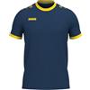 Jako Maglietta Unisex a Maniche Corte, Blu Navy/Citro, S