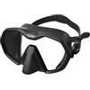 Seac Icona, maschera monolente Made in Italy per la subacquea realizzata con tecnologia frameless e facciale sovrastampato,nero, standard