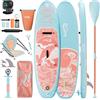 JUMMICO Tavola gonfiabile Stand Up Paddling Board SUP Board Design unico stabile e rapido gonfiaggio completo con zaino