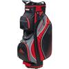 Longridge Deluxe Lite Borsa per carrello da golf con divisorio a 14 posizioni, Rosso
