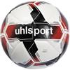 uhlsport ADDGLUE - Palla da calcio con nuova tecnologia ADDGLUE, per giovani e attivi, FIFA Basic, 5, bianco/nero/rosso
