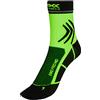X-Socks Bike PRO Mid Socks Calze da Ciclista Uomo Donna Socks Calze Calzini, Unisex - Adulto, Opal Black/Amazonas Green, 35-38