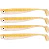 BigBait Zanderbait 16 cm Blondi, esche da pesca, esche artificiali, lucioperca, esca softbait, pesce di gomma, 4 pezzi.