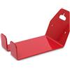 Relaxdays Portabici da Muro, Rastrelliera Bicicletta, a Parete Porta Bici, Gancio per Pedali, L x P: 10 x 14,5 cm, Rosso
