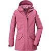 Killtec Bambine e ragazze Parka softshell/parka con cappuccio e regolazione in vita KOS 120 GRLS SFTSHLL PRK, rouge, 140, 44136-000