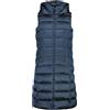 CMP Gilet Lungo Da Donna In Nylon Con Cappuccio Fisso Vest Donna (Pacco da 1)