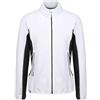 Regatta - Giacca softshell Yare Ii con parti elasticizzate e parte inferiore calda in morbida shell da donna, Donna, RWL189, Bianco/Nero, FR : XXS (Taille Fabricant : 8)