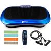 LifePro Waver Pedana Vibrante Dimagrante Per Drenaggio Linfatico E Attivazione Muscolare, Pedana Vibrante Per Allenamento Completo Con 2 Loop Band, 4 Bande Elastiche E Telecomando - Blu