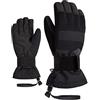 Ziener Guanti da snowboard/sport invernali per bambini, impermeabili, traspiranti; protector, nero, XS