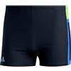 adidas Boxer da Nuoto Colorblock 3 Strisce da Uomo, 30, Nero, 10A/12A