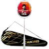 HUNDRED Powertek 2000 PRO Racchetta da badminton con corde in grafite con copertura completa (Bianco) | Per giocatori intermedi | Peso: 90 grammi | Tensione massima delle corde: 22-24 libbre