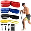 SURFOU Elastici Fitness Set con 5 Livelli di Resistenza, Bande Elastiche con Gancio alla Porta, 2 Maniglie, Guida agli Esercizi e Borsa per il Trasporto, per Allenamento