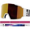 Salomon S/VIEW 3 ACCESS, Occhiali da Sci, Unisex, Lente Cilindrica Flash, Schiuma Triplo Strato, Aerazione Ottimizzata, BIANCO, Taglia Unica
