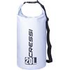 Cressi Dry Bag, Sacca/Zaino Impermeabile per attività Sportive Unisex Adulto, Bianco, 20 LT