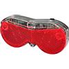 FISCHER - Fanale posteriore a LED unisex, per portapacchi posteriore, a batteria, arancione, taglia unica EU