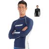 Cressi Rash Man, Guard Maniche Lunghe, Uomo, Maglia Protettiva in Speciale Tessuto Elastico, Protezione Solare UV (UPF) 50, Royal Blu/Bianco, M/3