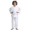 IPPONGEAR Tuta Judo Beginner 2 per Bambini con Cintura (Elastico in Vita e Coulisse sui Pantaloni, densità del Tessuto 190gr/m²) Bianco
