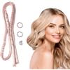 FooYee Ricci Senza Calore, Cerchietto per Ricci Senza Calore, Bigodini per Riccis Notturni in Raso, Accessorio per Onde Naturali senzas Calores per Dormire, per Tutti i Tipi di Capelli - Rosa