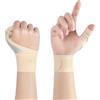 Beugo Tutore Pollice regolabile, 2Pcs Tutore Dito A Scatto Pollice, Tutore Pollice Elastico, Tutore Polso-Pollice per Lavoro quotidiano, fitness, esercizio, Tonalità della pelle