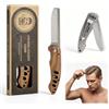 SLIAXINT Pettine Uomo legno pettine barba denti stretti pettini pieghevole pettinino per capelli ricci Strumenti portatili per la cura e lo styling in viaggio