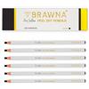 BRAWNA 6 Matite Peel Off per Sopracciglia - Matite Waterproof per Brow Mapping e Microblading - Colore Nero - Accessori PMU Professionali
